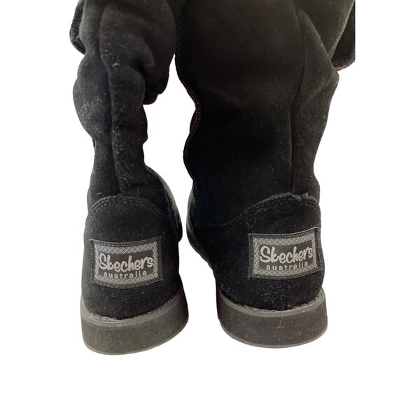 Skechers Womens Black Suede Winter Boots Sz 9 SKU 9001 - Picture 11 of 15